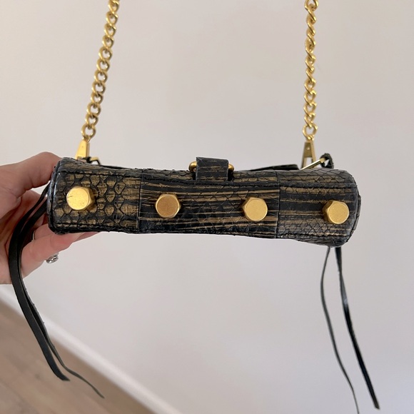 Rebecca Minkoff Black and Gold Crossbody - Picture 6 of 7